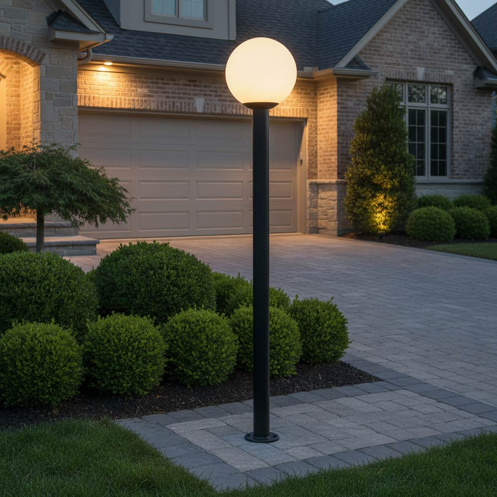 Outdoor Post Light in Outside Area.