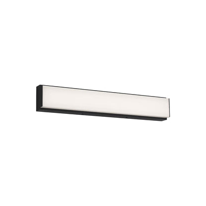 Panna LED Bath Vanity Light in Midnight Black (18-Inch).