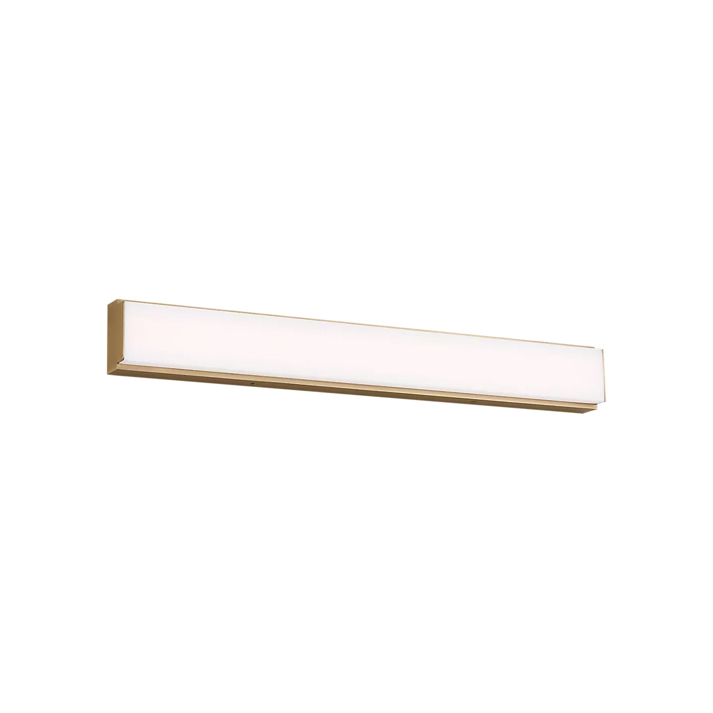 Panna LED Bath Vanity Light in Satin Brass (24-Inch).