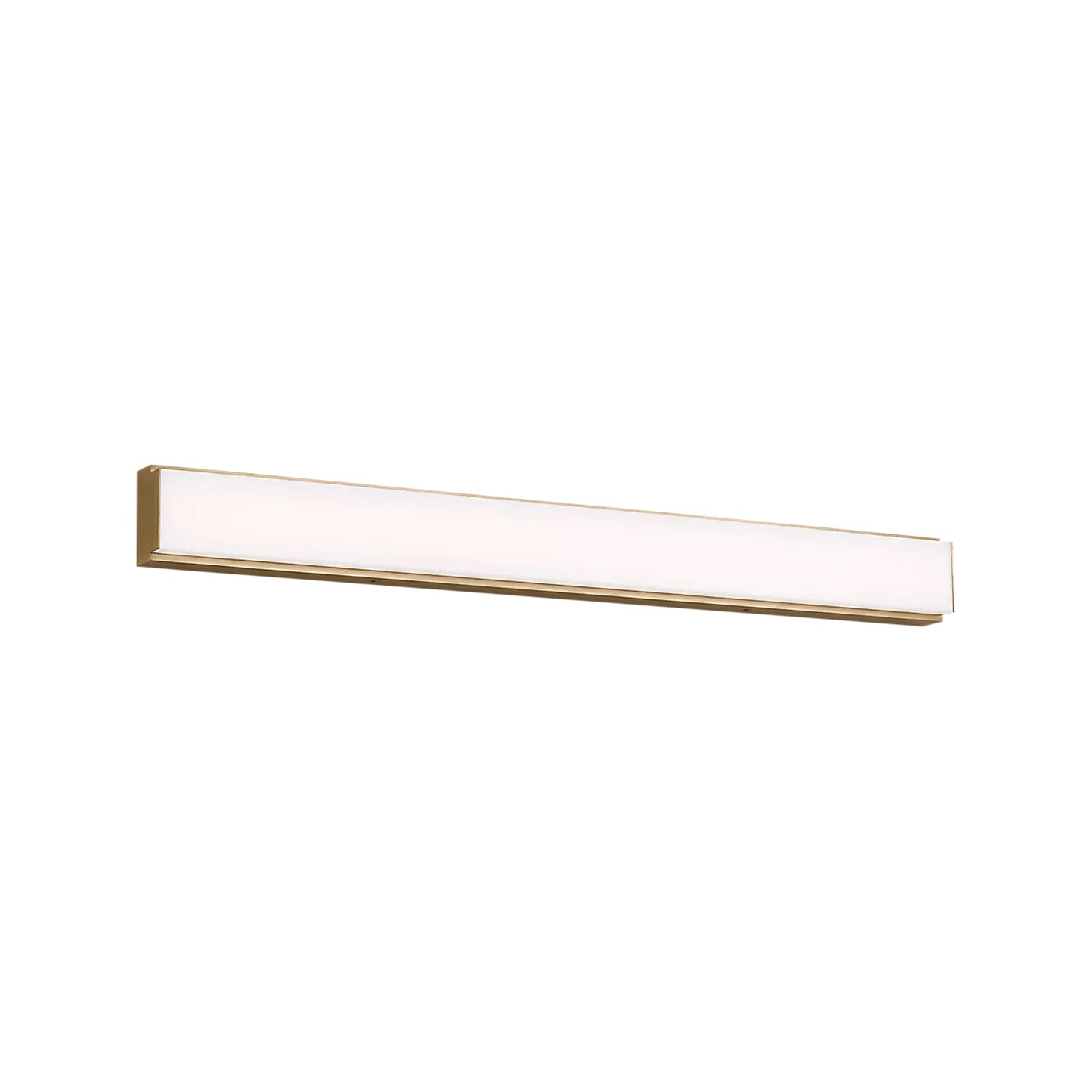 Panna LED Bath Vanity Light in Satin Brass (30-Inch).