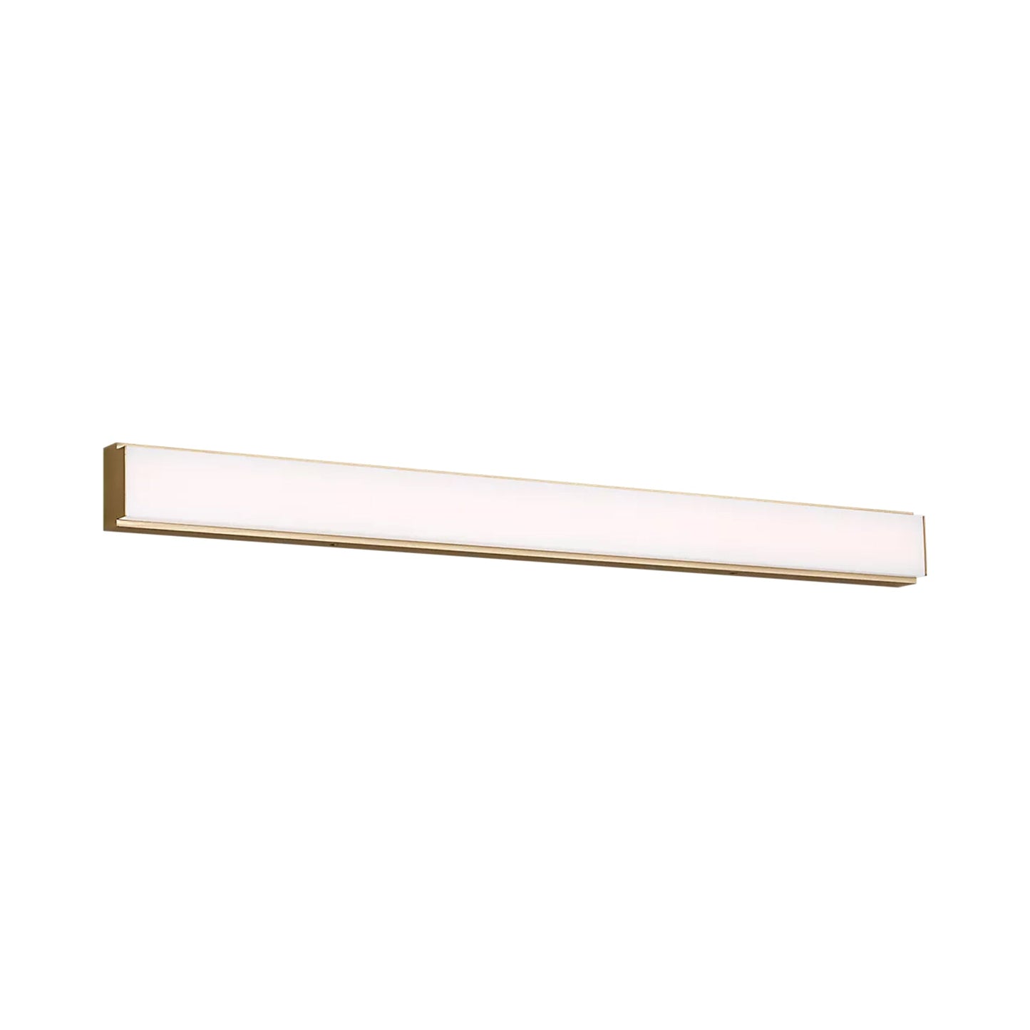 Panna LED Bath Vanity Light in Satin Brass (36-Inch).