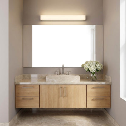 Panna LED Bath Vanity Light in bathroom.