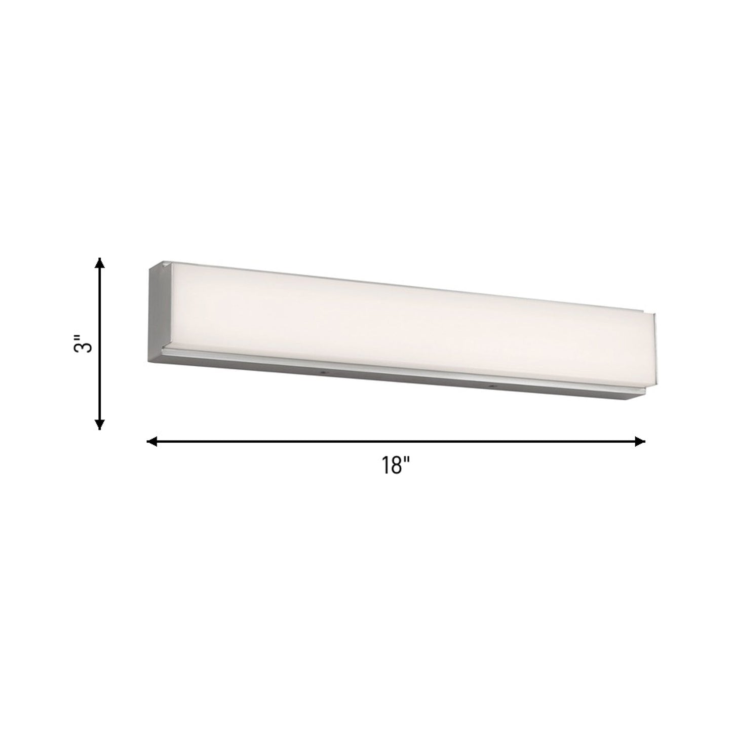 Panna LED Bath Vanity Light - line drawing.