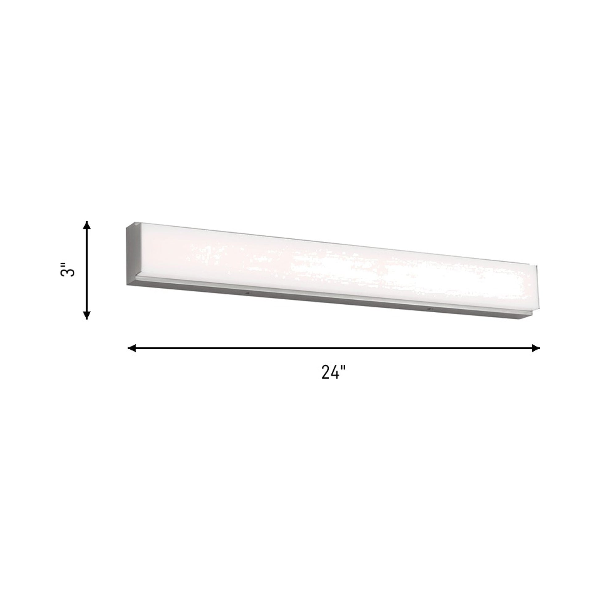 Panna LED Bath Vanity Light - line drawing.
