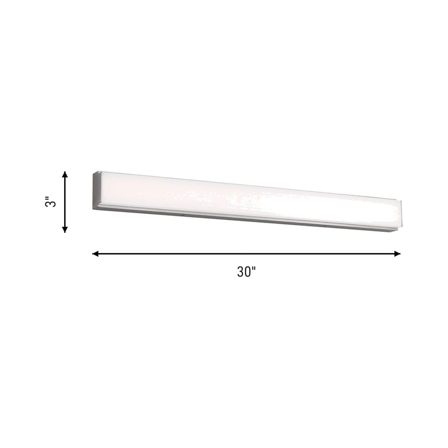 Panna LED Bath Vanity Light - line drawing.