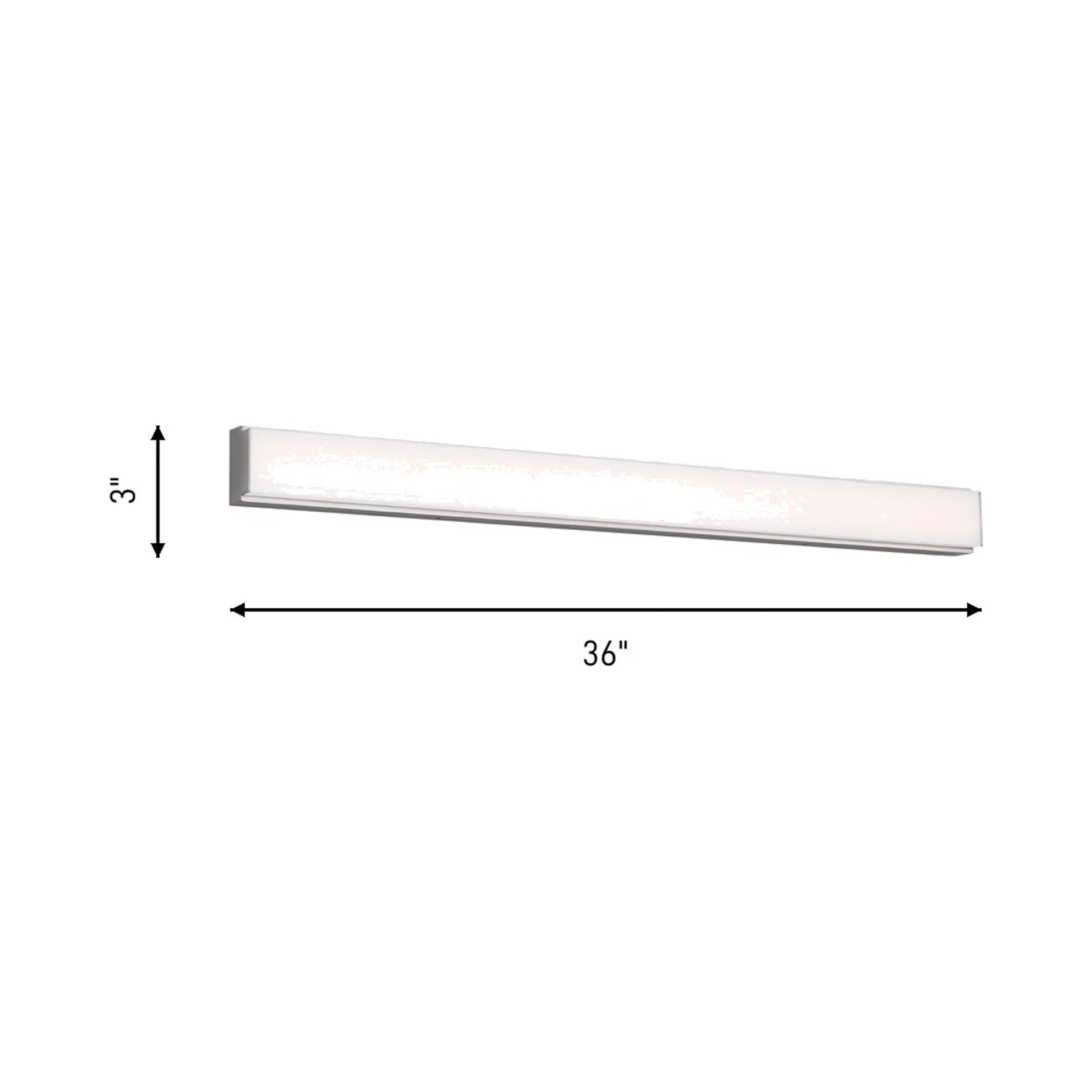 Panna LED Bath Vanity Light - line drawing.