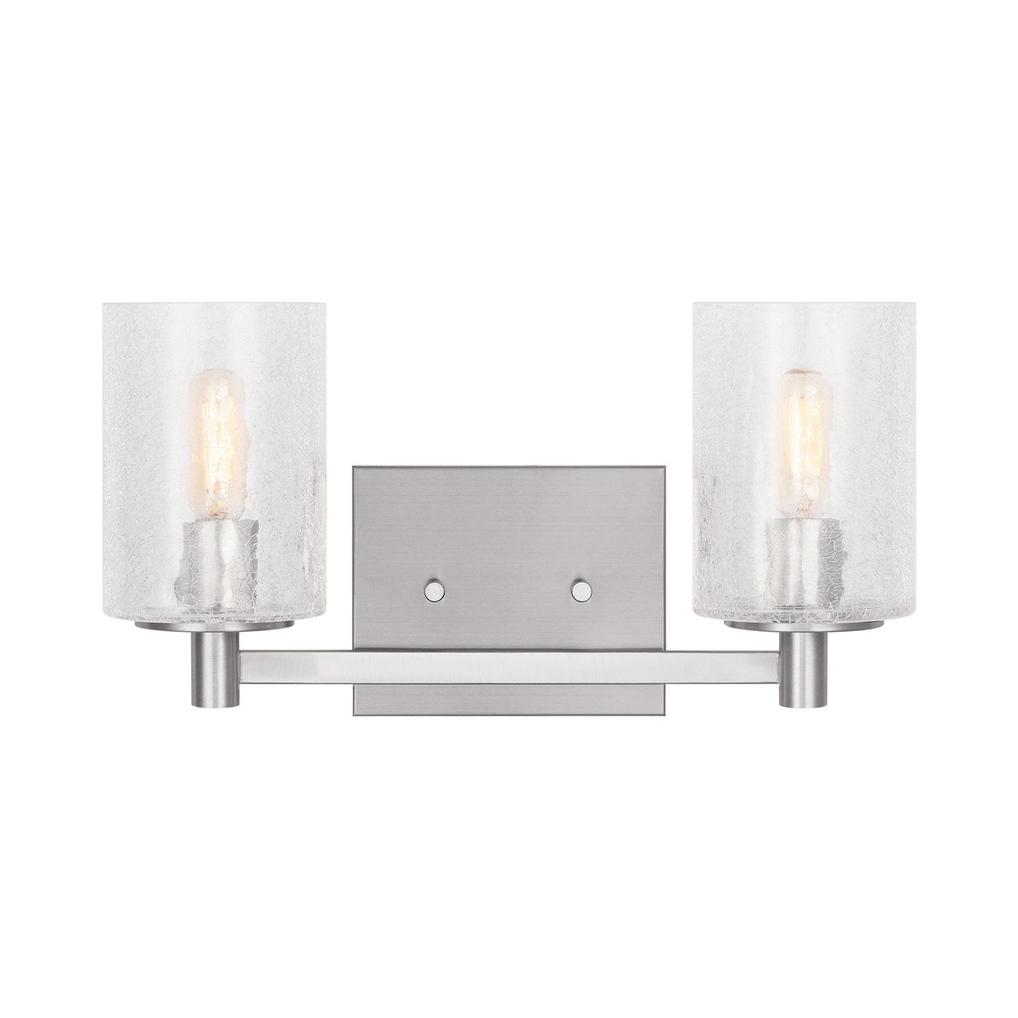 Parker Bath Vanity Light in Brushed Steel (2-Light).