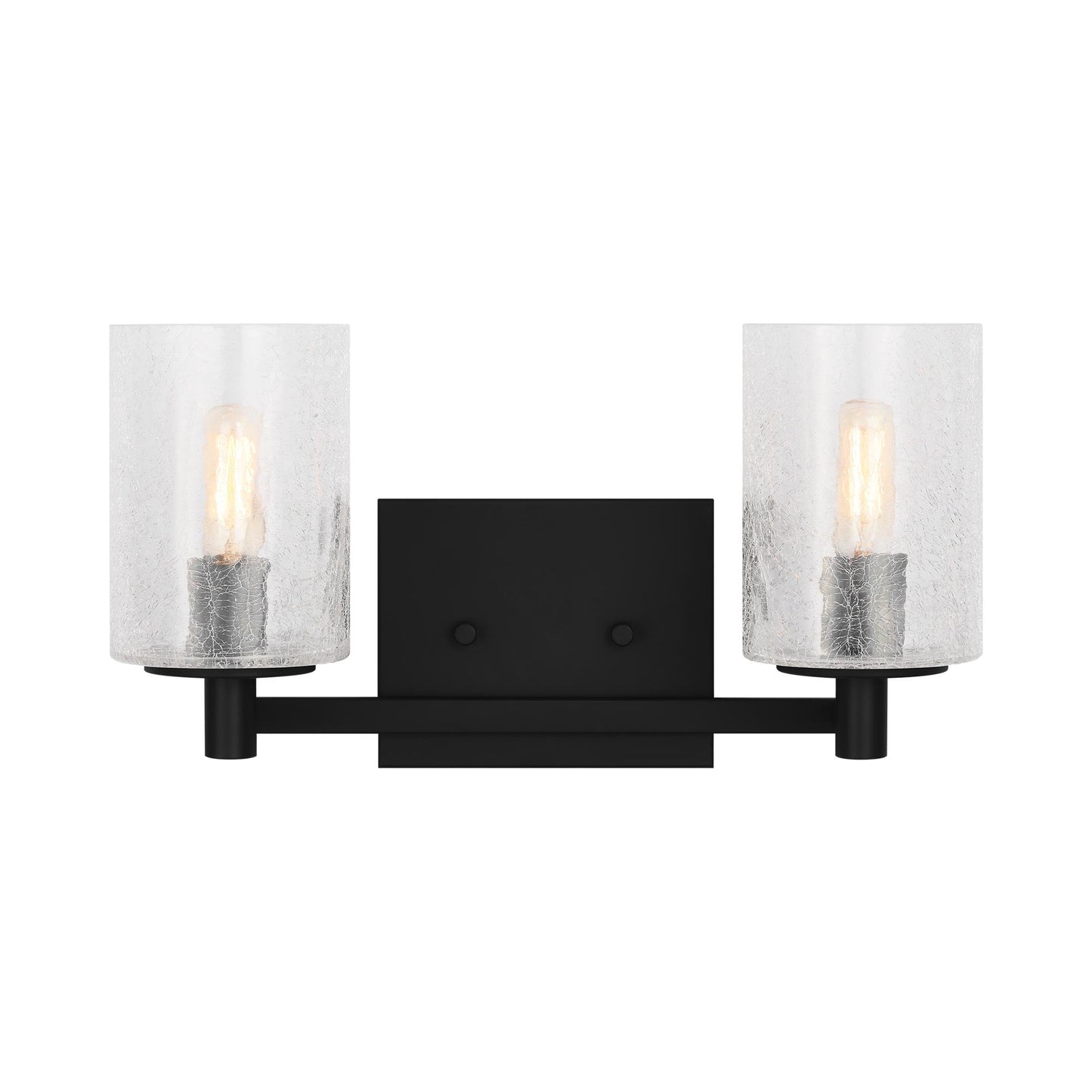 Parker Bath Vanity Light in Midnight Black (2-Light).