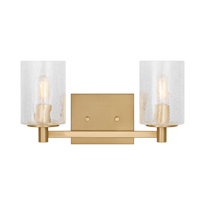 Parker Bath Vanity Light in Satin Brass (2-Light).