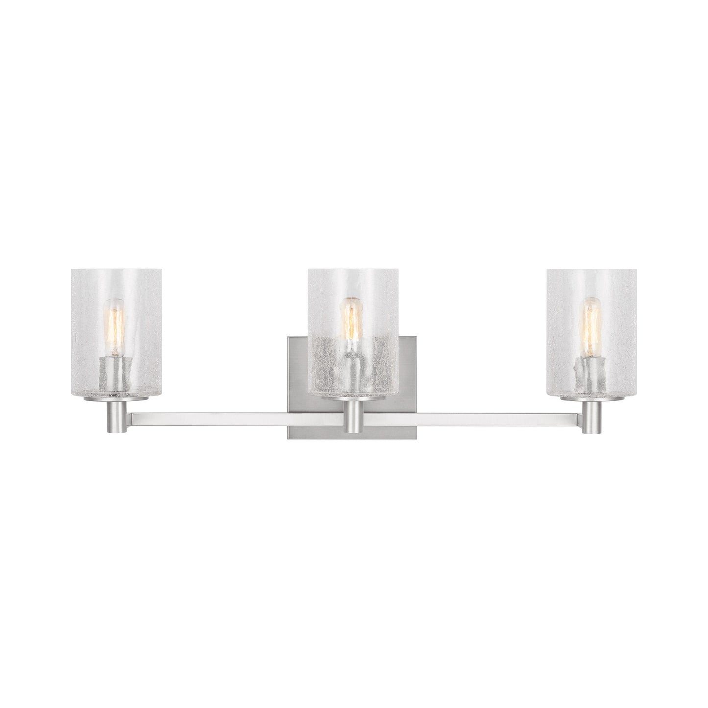 Parker Bath Vanity Light in Brushed Steel (3-Light).