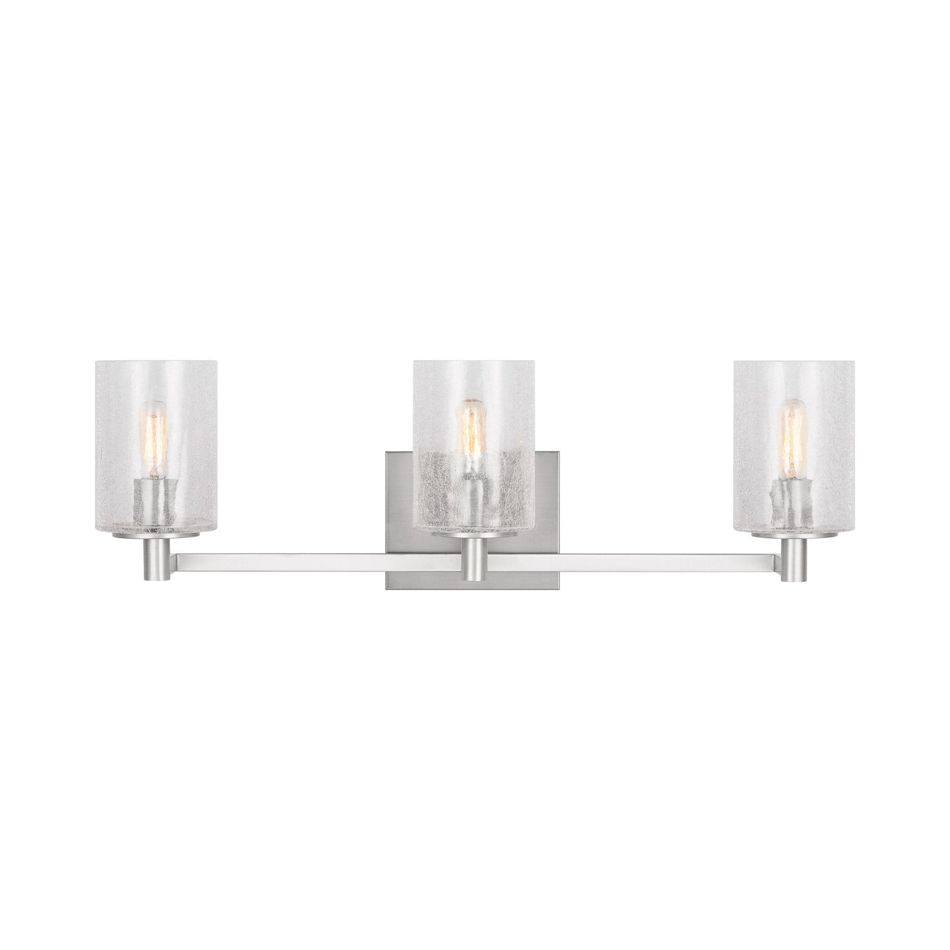 Parker Bath Vanity Light in Brushed Steel (3-Light).