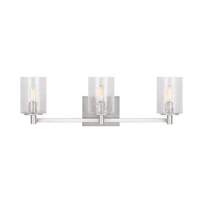 Parker Bath Vanity Light in Brushed Steel (3-Light).