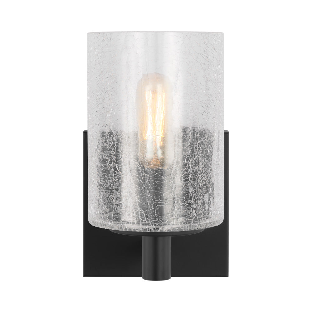 Parker Bath Wall Light in Midnight Black.