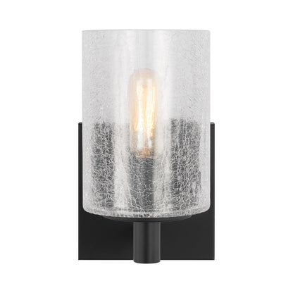 Parker Bath Wall Light in Midnight Black.