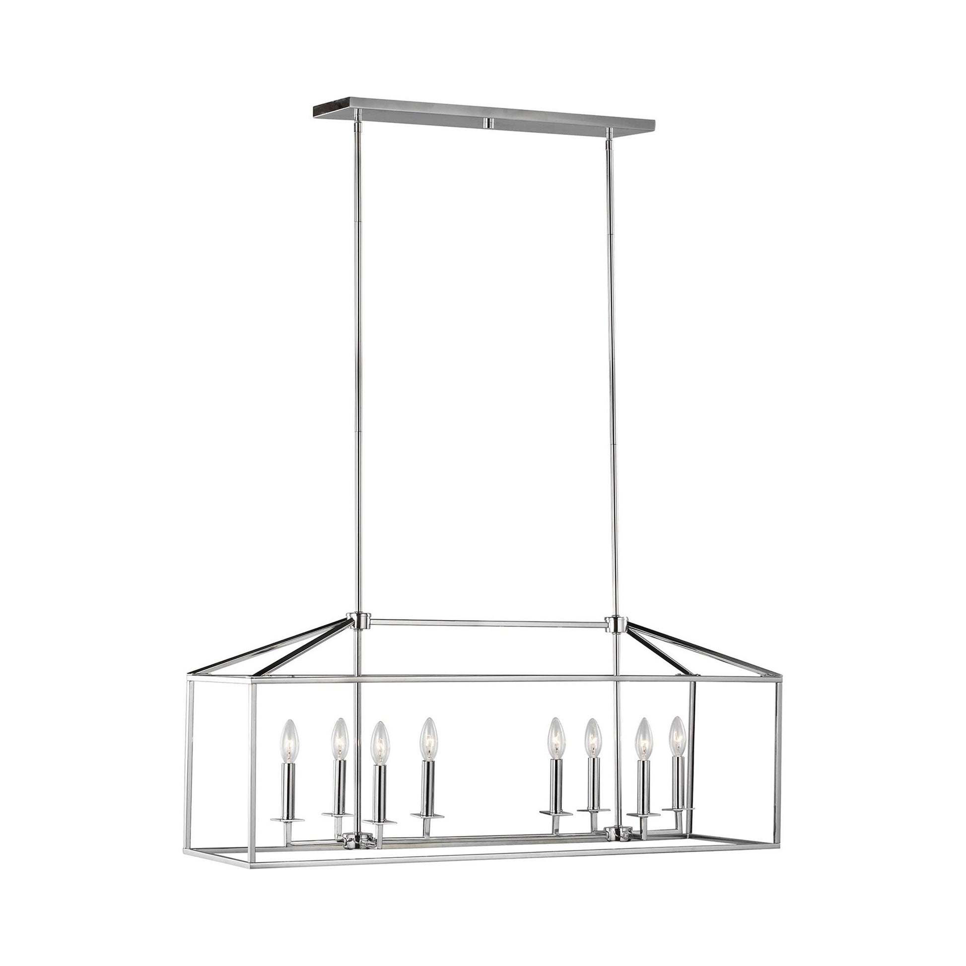 Perryton Linear Pendant Light in Chrome.