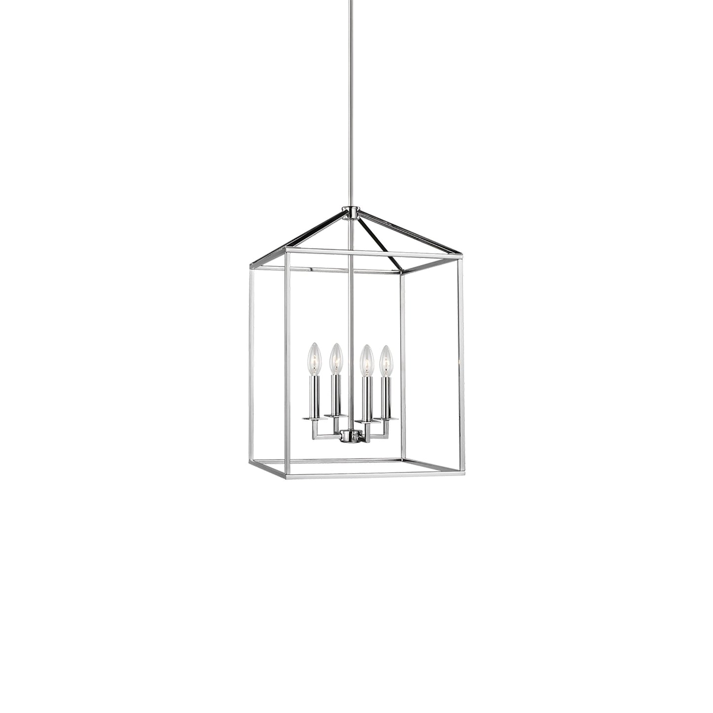 Perryton Pendant Light in Chrome (Medium).