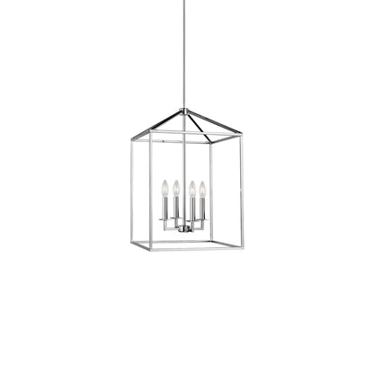 Perryton Pendant Light in Chrome (Medium).