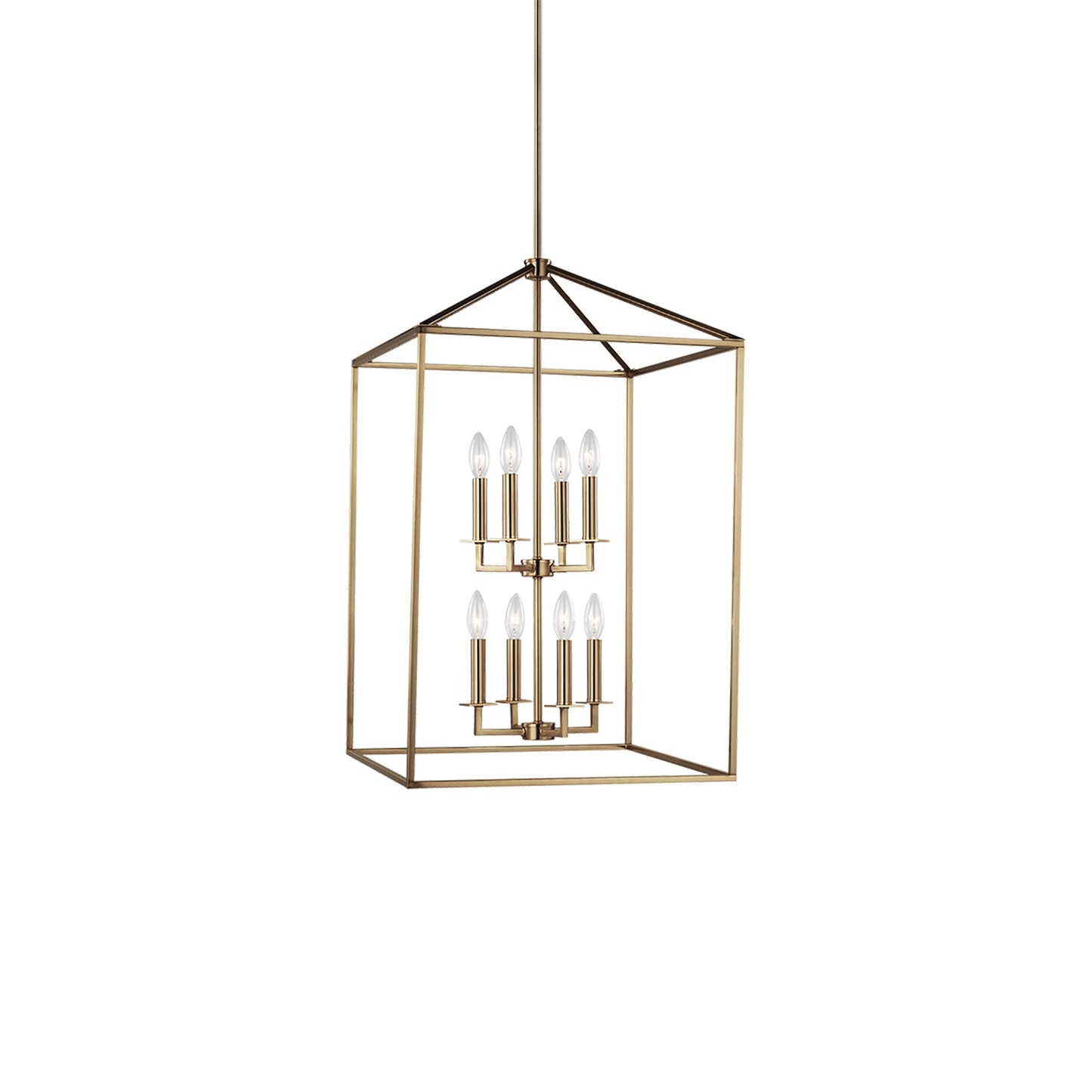 Perryton Pendant Light in Satin Brass (Large).