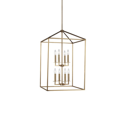 Perryton Pendant Light in Satin Brass (Large).