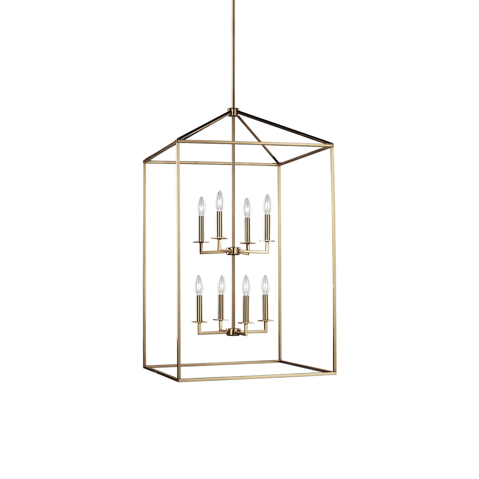 Perryton Pendant Light in Satin Brass (Extra Large).