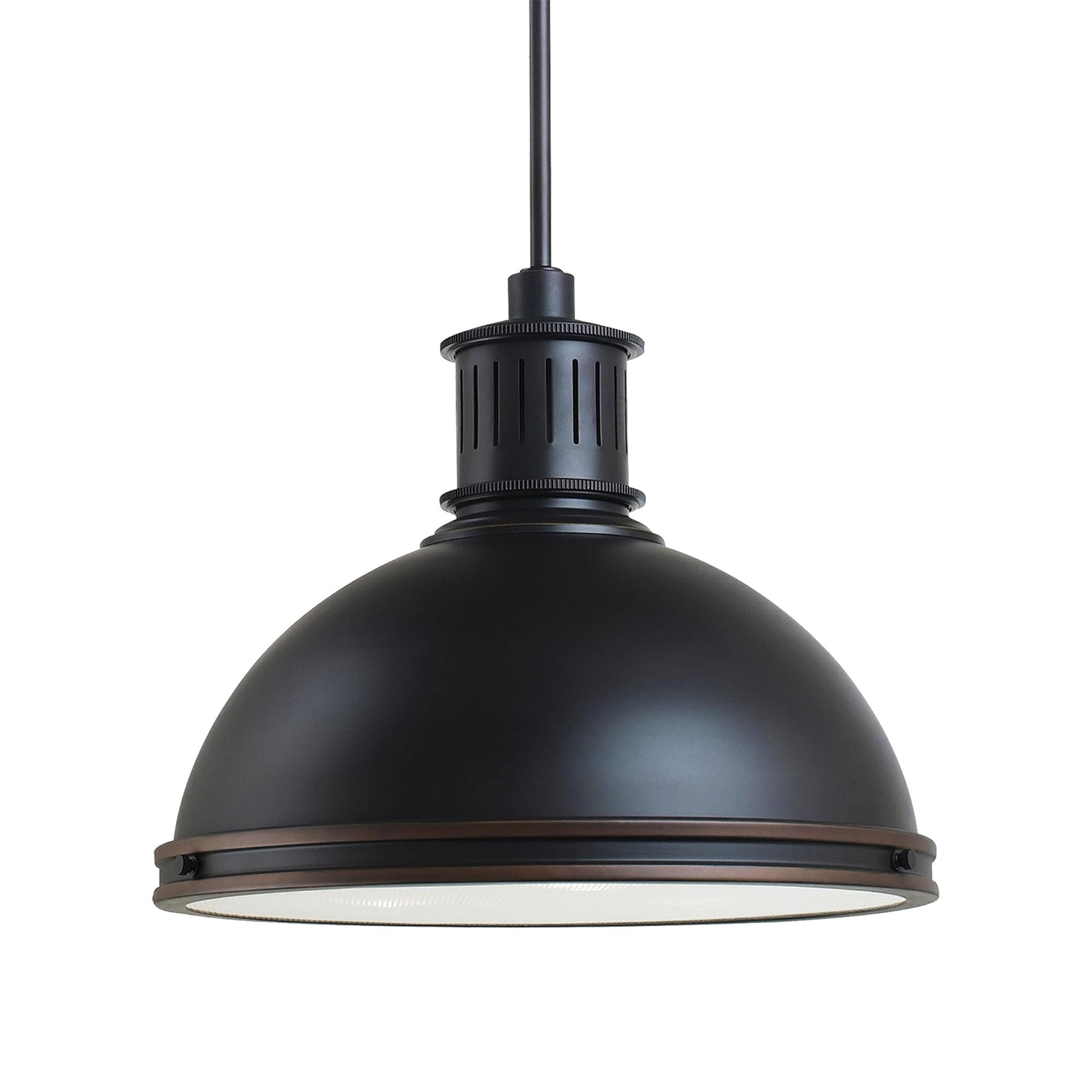 Pratt Street Metal Pendant Light in Autumn Bronze (3-Light).