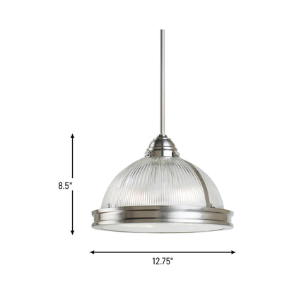 Pratt Street Prismatic Pendant Light - line drawing.
