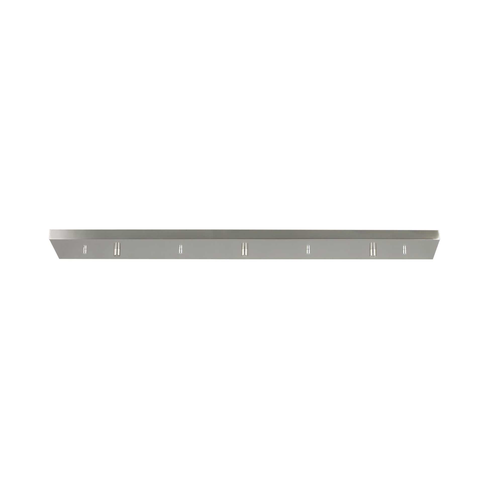 Rectangular Cluster Multi-Port Linear Canopy in Brushed Nickel (36-Inch).