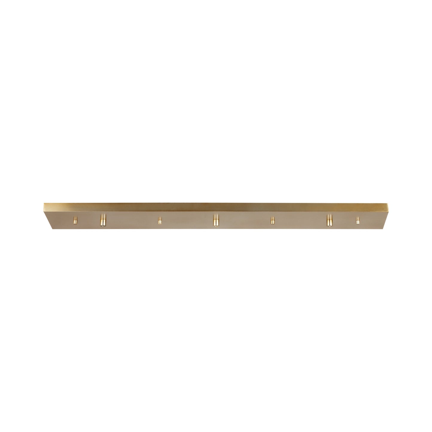 Rectangular Cluster Multi-Port Linear Canopy in Satin Brass (36-Inch).