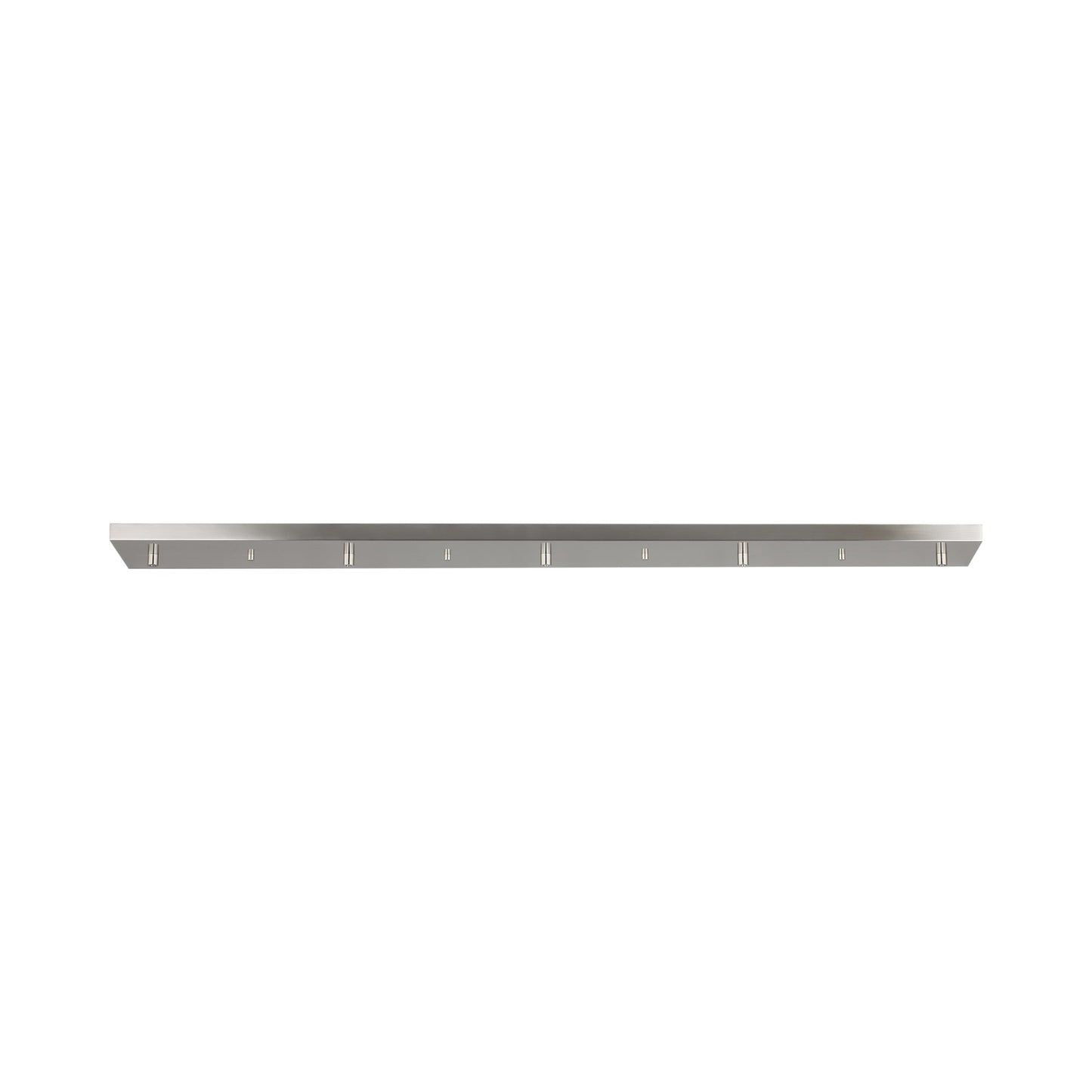 Rectangular Cluster Multi-Port Linear Canopy in Brushed Nickel (48-Inch).
