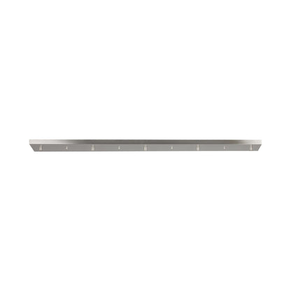 Rectangular Cluster Multi-Port Linear Canopy in Brushed Nickel (48-Inch).