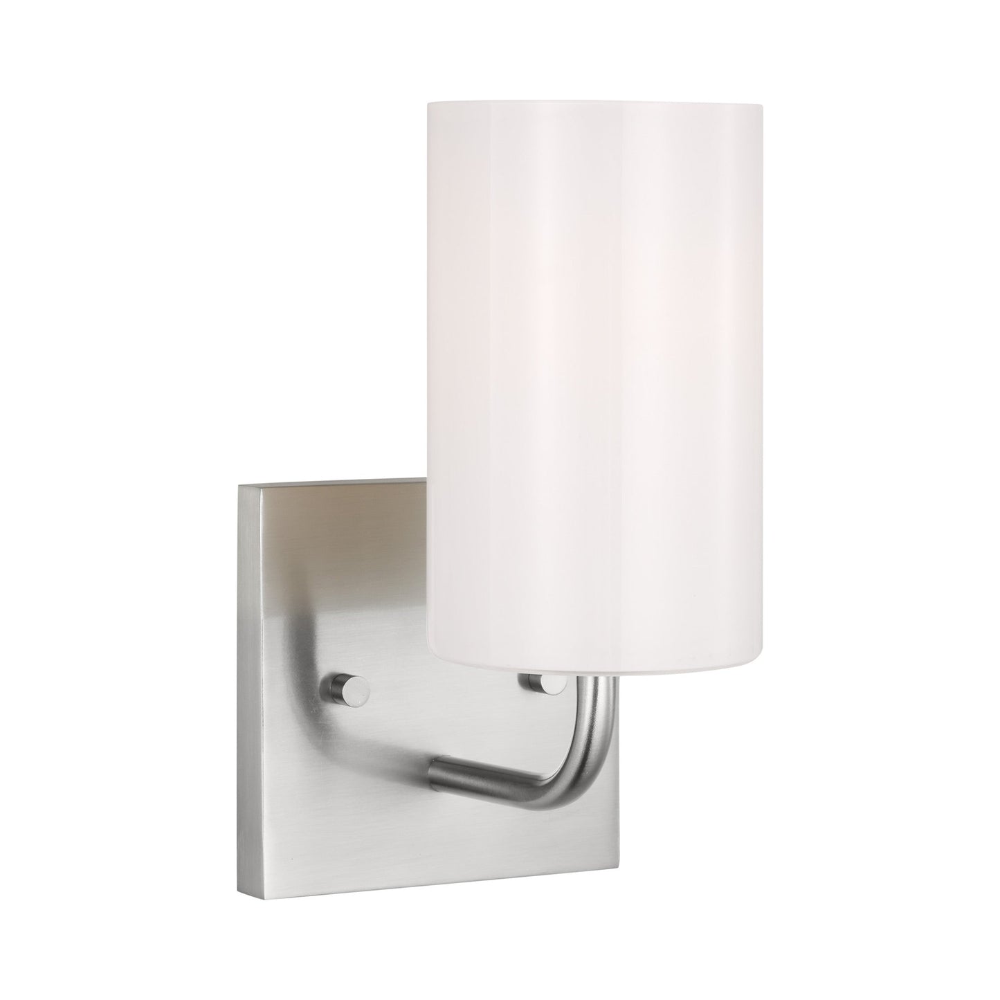 Rhett Bath Wall Light in Brushed Steel.