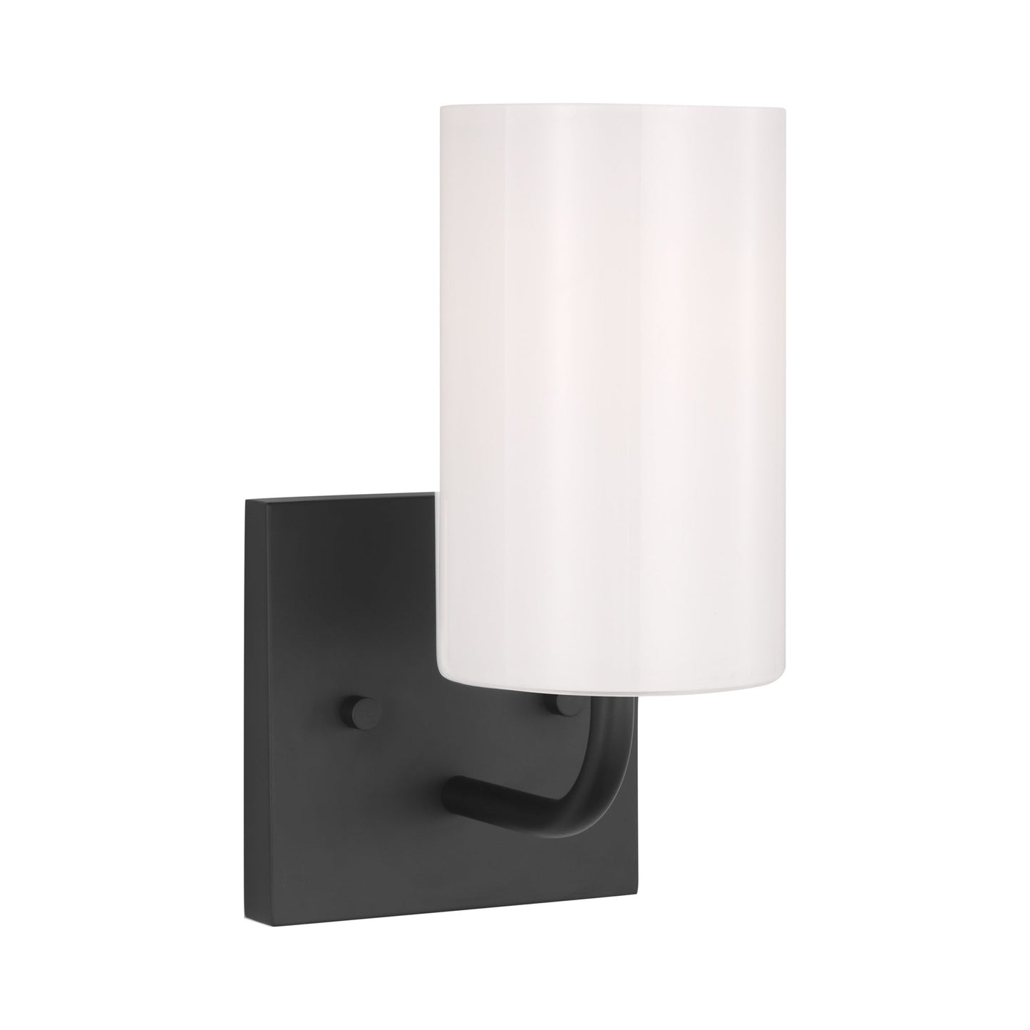 Rhett Bath Wall Light in Midnight Black.