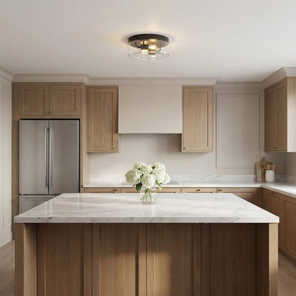 Rhett Flush Mount Ceiling Light in kitchen.