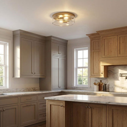Rhett Flush Mount Ceiling Light in kitchen.