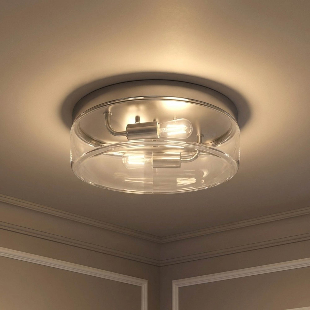 Rhett Flush Mount Ceiling Light in Detail.