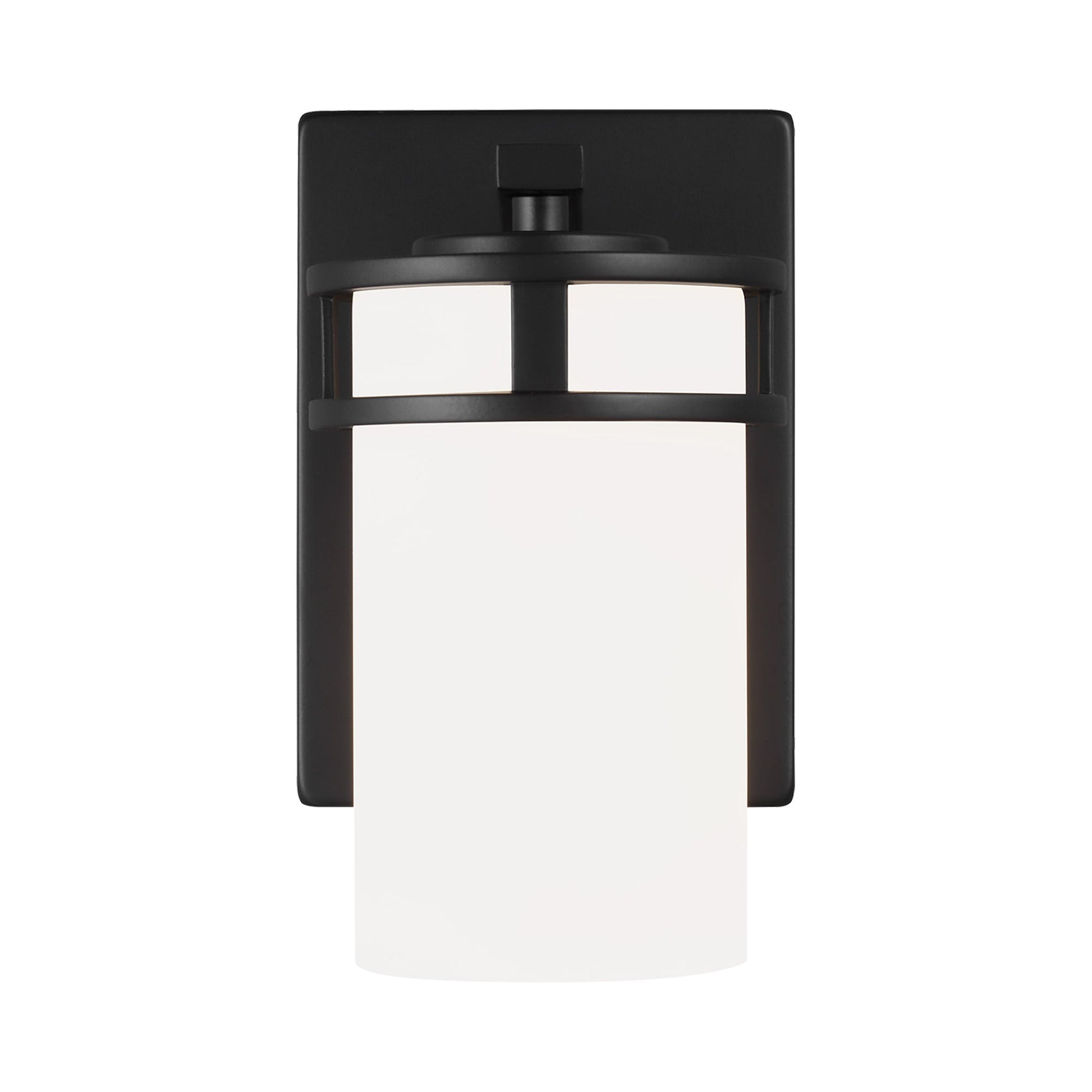 Robie Bath Wall Light in Midnight Black (1-Light).