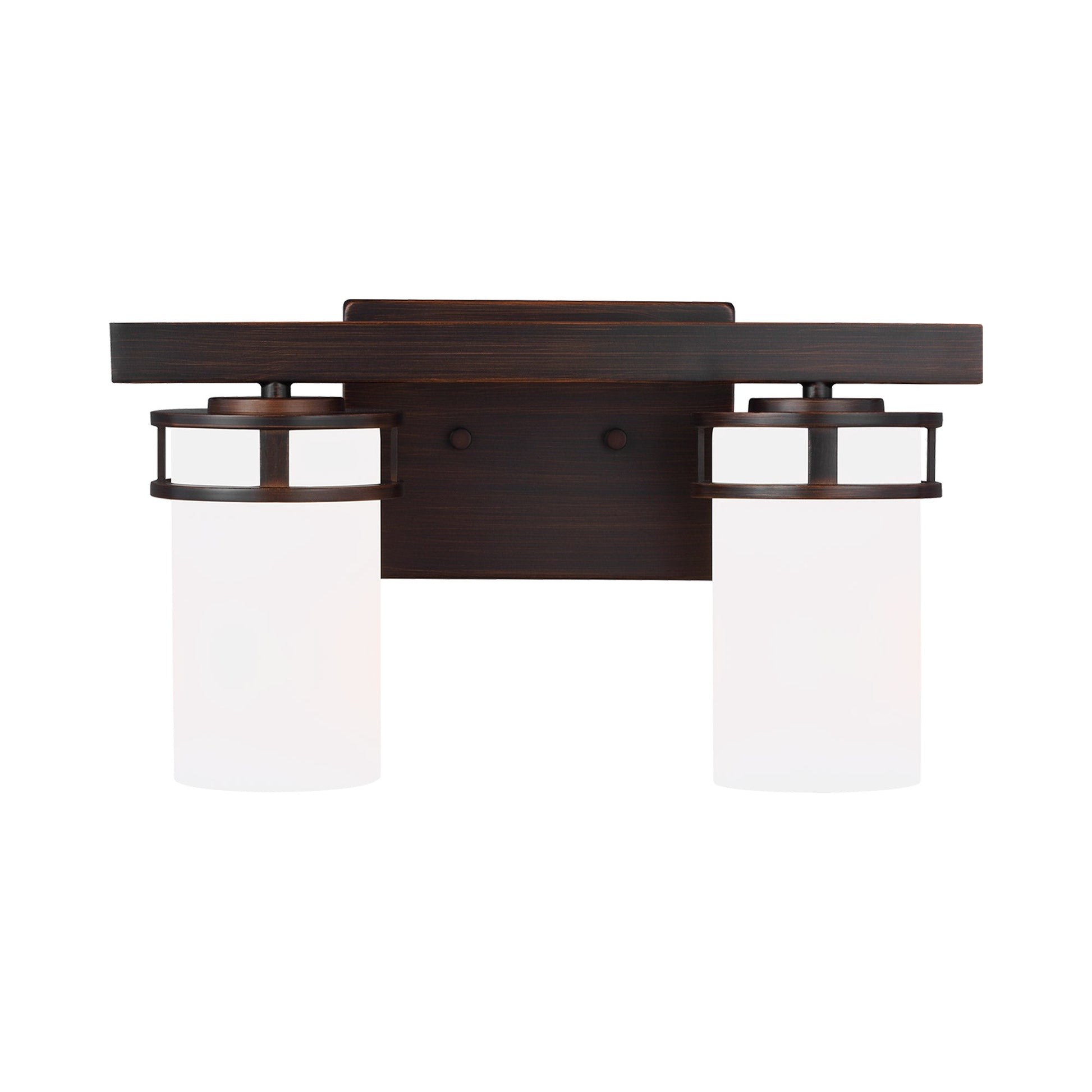 Robie Bath Wall Light in Bronze (2-Light).