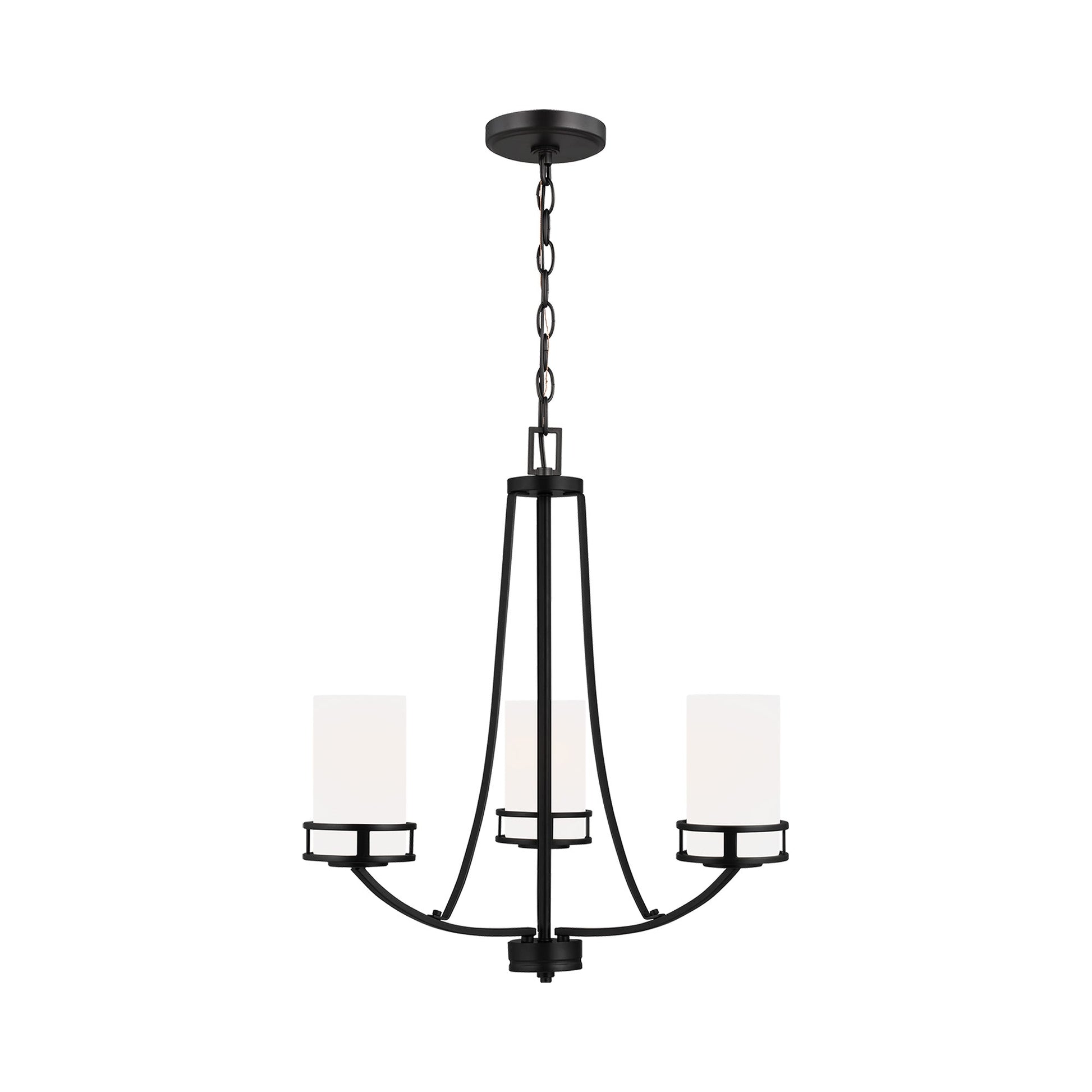Robie Chandelier in Midnight Black (3-Light).