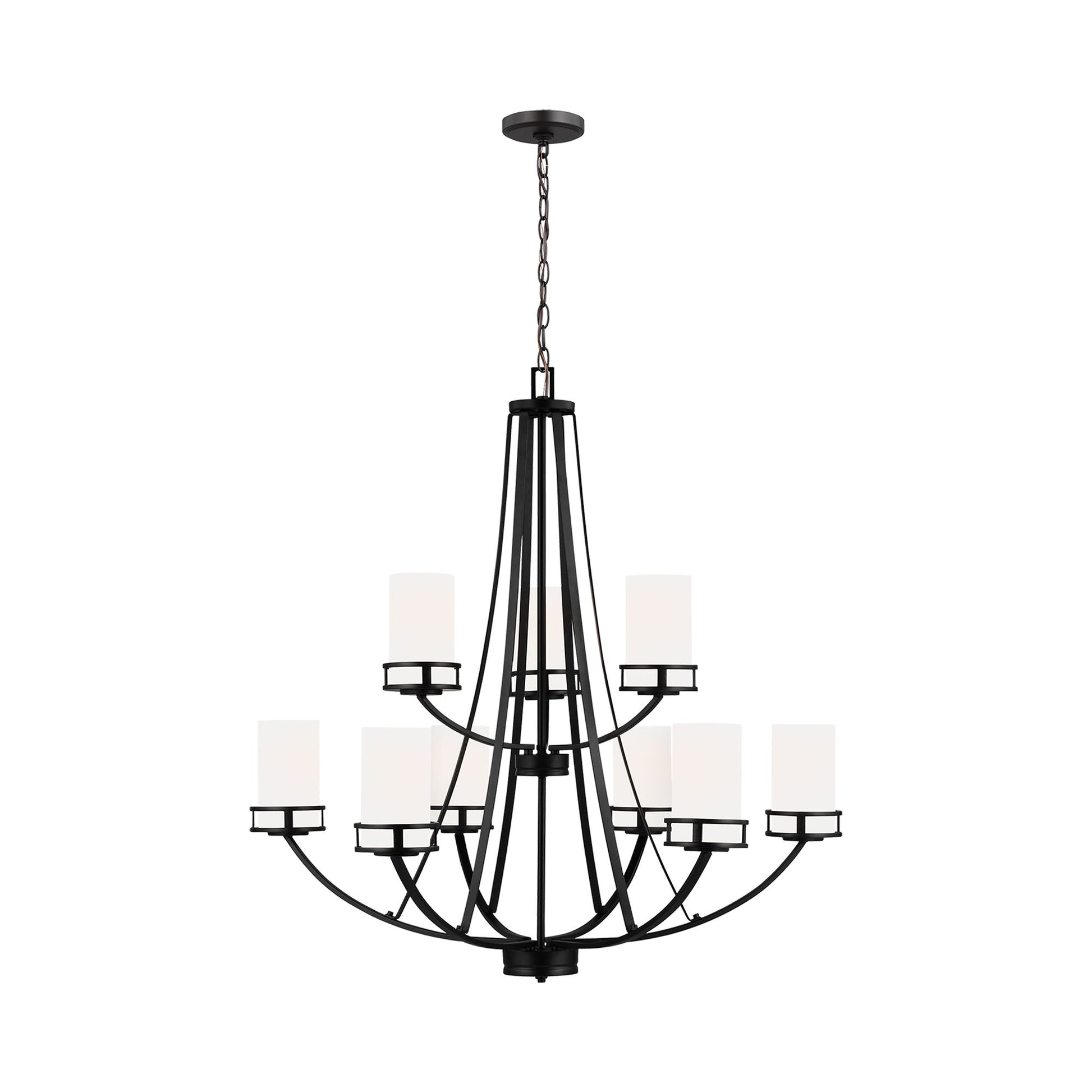 Robie Chandelier in Midnight Black (9-Light).