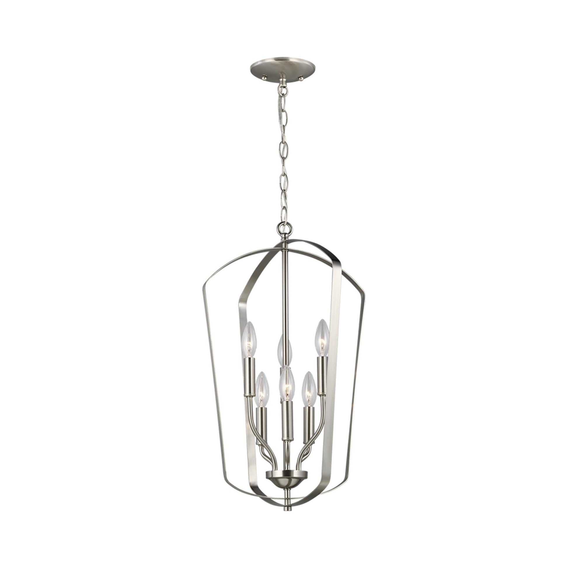 Romee Pendant Light in Brushed Nickel (6-Light).