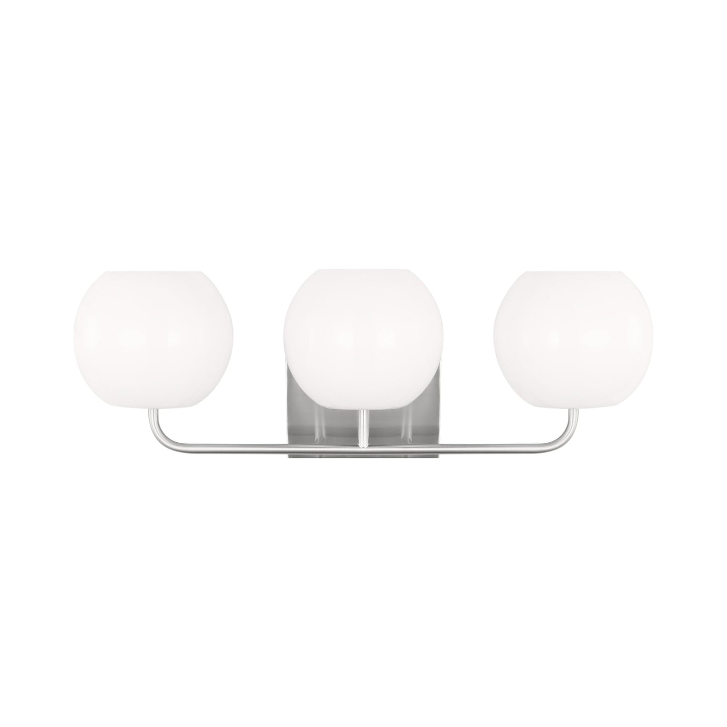 Rory Bath Vanity Light in Brushed Steel (Large/Not Included).