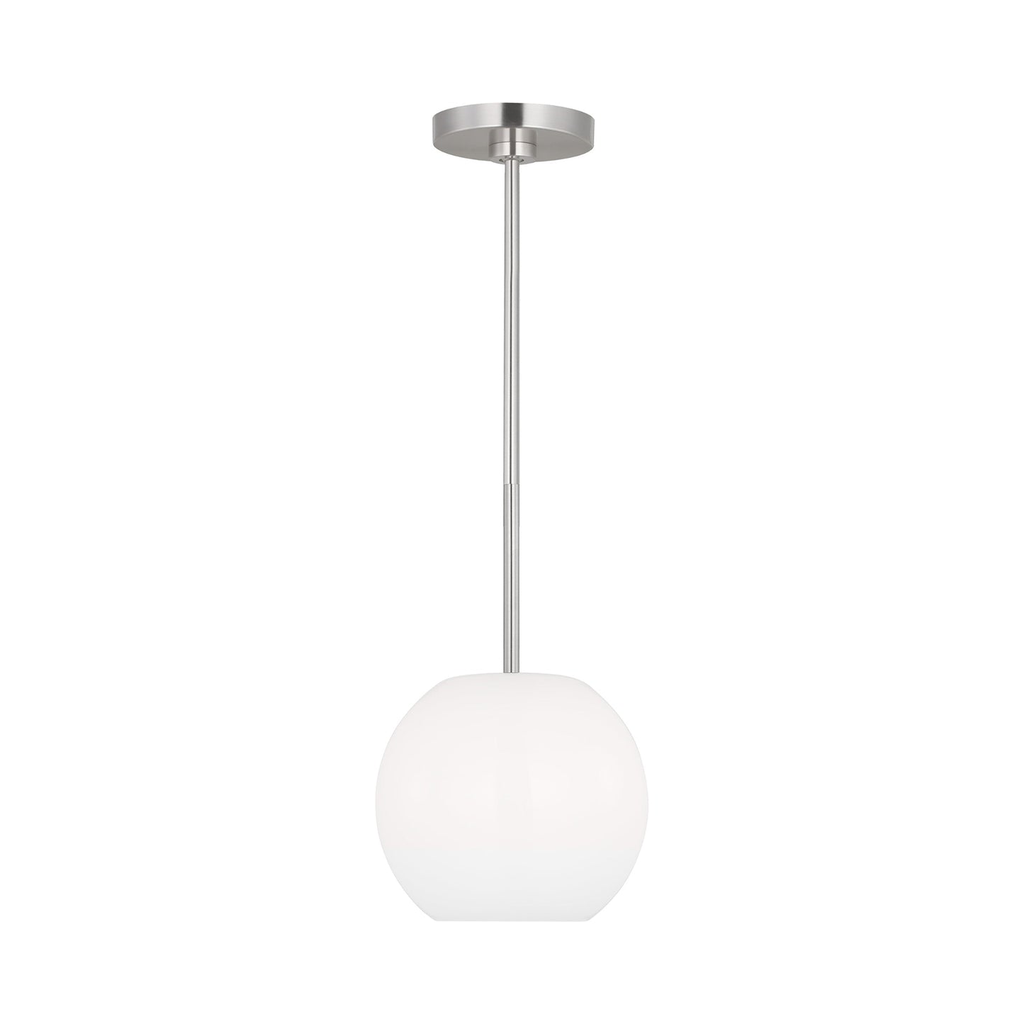 Rory Mini Pendant Light in Brushed Steel (Not Included).