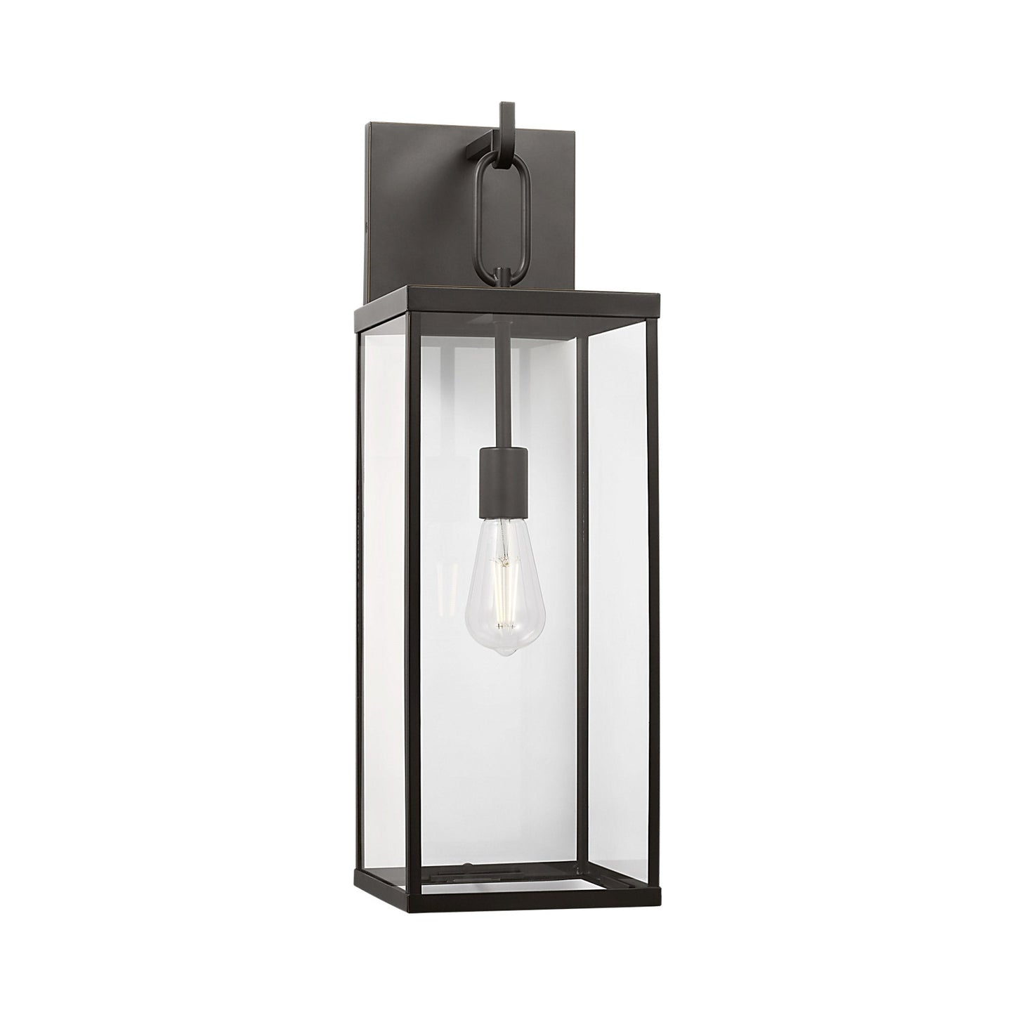 Rox Outdoor Wall Light in Antique Bronze (8-Inch).