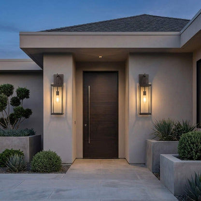 Rox Outdoor Wall Light in Outside Area.