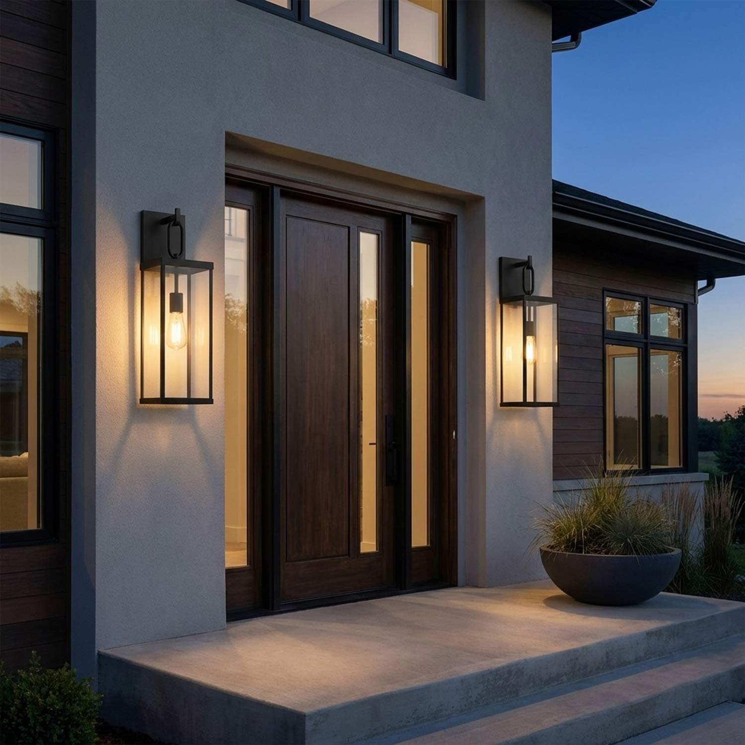 Rox Outdoor Wall Light in Outside Area.