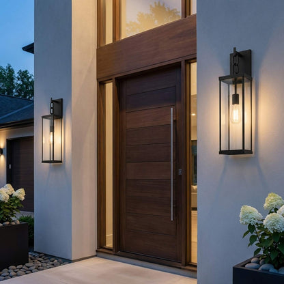 Rox Outdoor Wall Light in Outside Area.