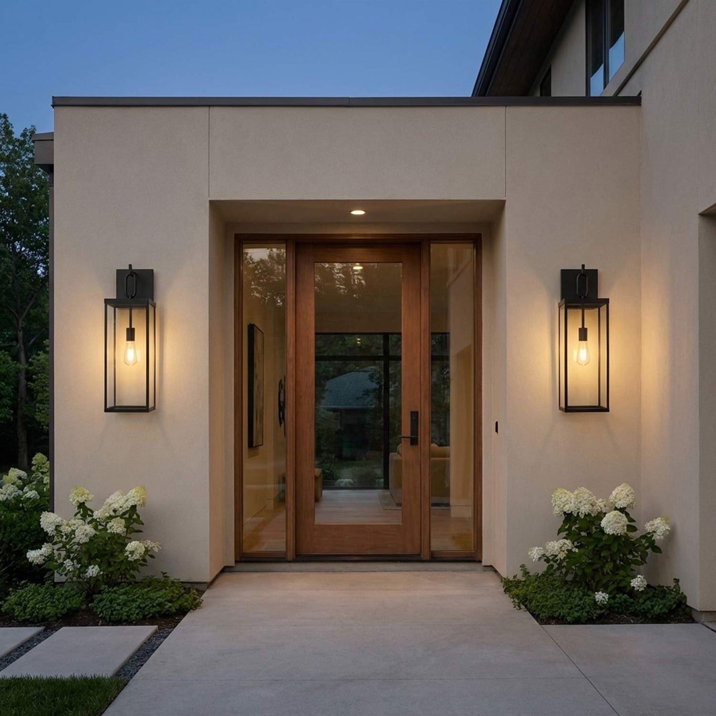 Rox Outdoor Wall Light in Outside Area.