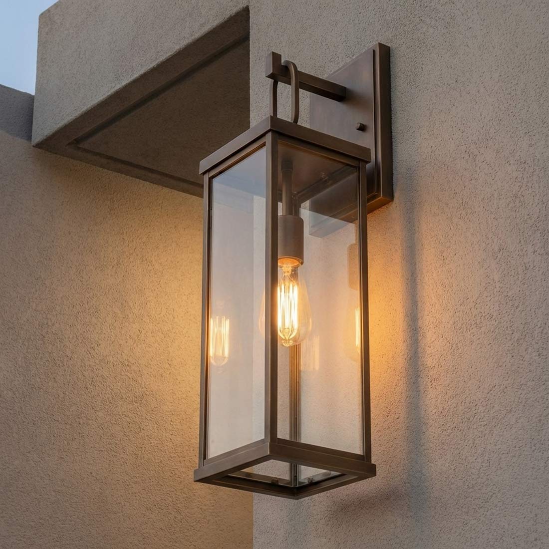 Rox Outdoor Wall Light in Outside Area.