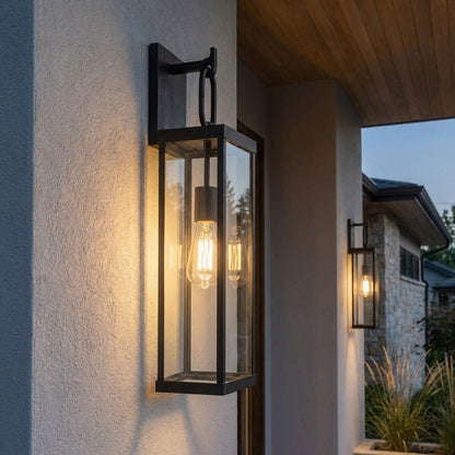 Rox Outdoor Wall Light in Outside Area.