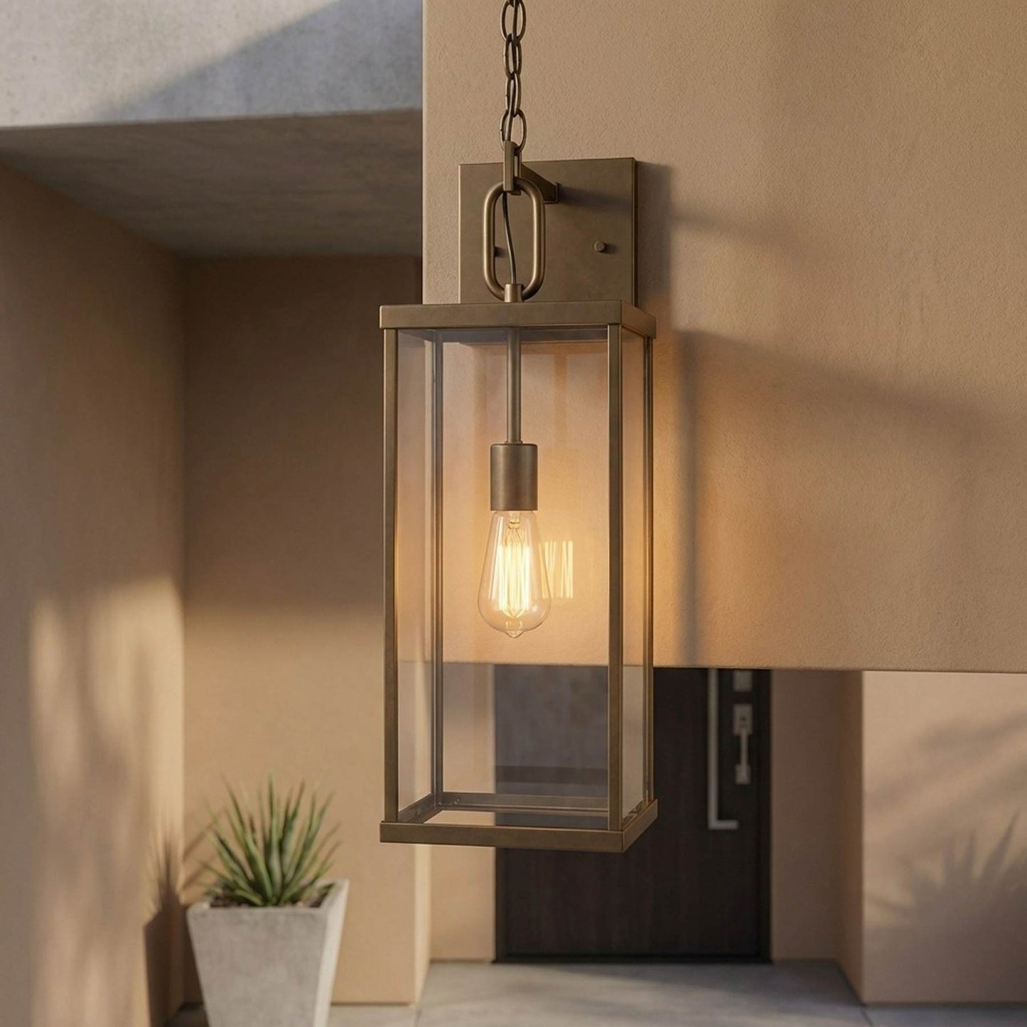 Rox Outdoor Wall Light in Outside Area.